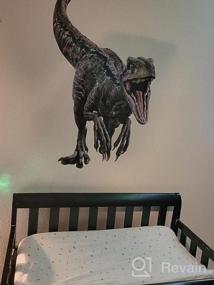 img 6 attached to RoomMates RMK3799GM Velociraptor Giant Peel And Stick Wall Decals For Jurassic World Fallen Kingdom-Themed Rooms