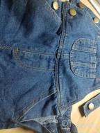 img 1 attached to Adorable KIDSCOOL SPACE Baby Boy Girl Jean Overalls: Trendy Toddler Ripped Denim Workwear review by Braden Douville