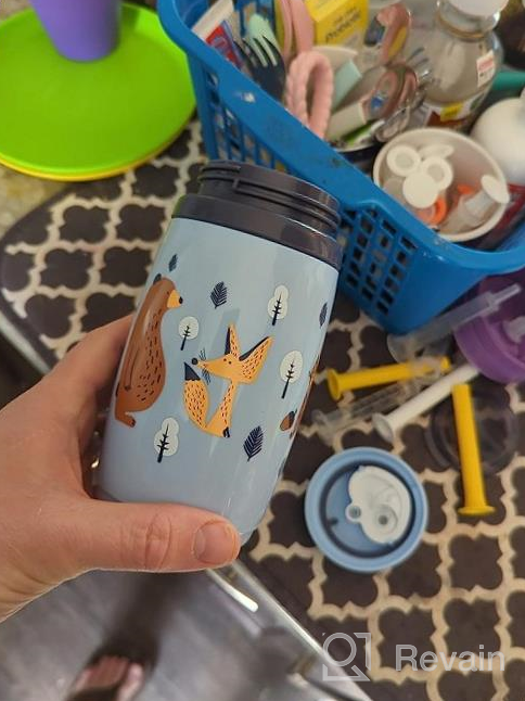img 1 attached to Insulated Toddler Sippy Cup - Tommee Tippee Superstar (9Oz, 12+ Months, 2 Pack) In Orange And Blue review by David Chen