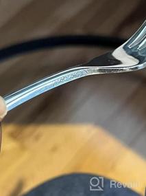 img 5 attached to HaWare 40-Piece Heavy Silverware Set - Premium Grade Stainless Steel Flatware Cutlery With Modern Elegant Design, Mirror Polished & Dishwasher Safe (Raindrop)