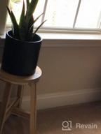 img 1 attached to 🌿 Cultivate Elegance with Our 8 Inch Glazed Ceramic Indoor Planter Pot - Perfect for Succulents, Flowers, or Bonsai review by Justin Wallace