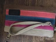 img 1 attached to Stylish Canvas Clutch Wallet And Smartphone Wristlet Bag For IPhone 6S/7 Plus/8 Plus/X By Lecxci Women'S Purses review by Jared Surabhi