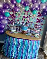 img 1 attached to Mermaid Balloon Garland Kit With 121Pcs Including Mermaid Tail Foil Balloons And Light Blue Foil Fringe Curtain For Under The Sea Party Decorations - JOYYPOP (Silver Color) review by Gregory Abercrombie