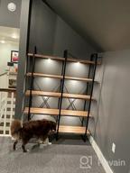 картинка 1 прикреплена к отзыву Vintage Industrial Double Wide Bookcase With 5 Large Shelves - Perfect For Home Decor And Office Displays от John Harvieux