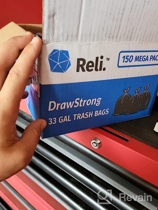 img 1 attached to 150 Count Reli 33 Gallon Black Heavy Duty Drawstring Garbage Bags - Large 33 Gal review by Michael Hemmig