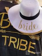 img 1 attached to Bridal Party Bundle: Beach Sun Hats And Cover Ups For Bride Tribe And Maid Of Honor By Funky Junque review by Marcela Taylor