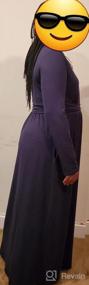 img 5 attached to Plus Size Long Sleeve Maxi Dress With Pockets - A Perfect Casual Party Dress For Women!