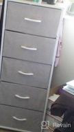img 1 attached to Sorbus Dresser Storage Tower, Organizer For Closet, Tall Dresser For Bedroom, Chest Drawer For Clothes, Hallway, Living Room, College Dorm, Steel Frame, Wood Top, Fabric, 5 Drawers review by Nicholas Harrington