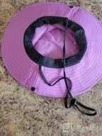 img 1 attached to Women'S Wide Brim Sun Hat With Mesh Boonie For Beach, Fishing And UV Protection review by Alfonso Wilson