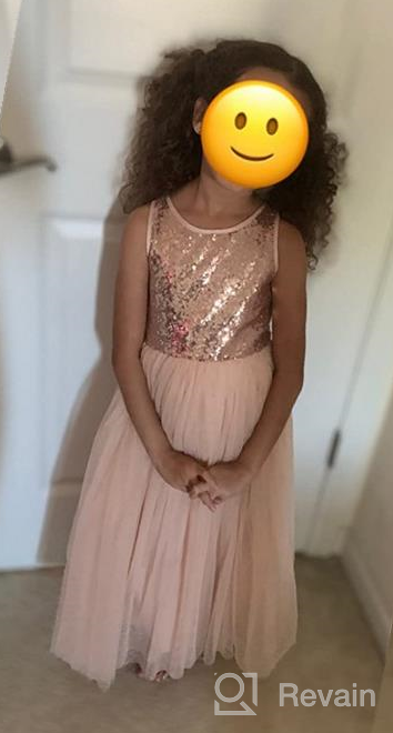 img 1 附加到 Ekidsbridal Crossed Toddler Dresses Pageant Girls' Clothing 评论由 April Jackson