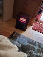 img 1 attached to Stay Warm And Cozy With 1500W Infrared Electric Space Heater- Perfect For Large Rooms With 3 Heat Modes, Remote Control, Timer, And Safety Features! review by David Thornton