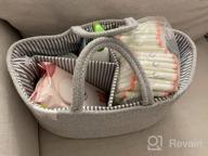 img 1 attached to Organic Rainbow Rope Diaper Caddy: Nursery Storage Basket And Organizer For Baby Diapers, Ideal For Rainbow-Themed Decor And Baby Baskets review by Dan Weeman