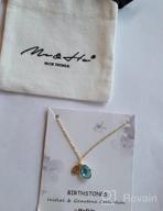 img 1 attached to Dazzle With Me&Hz 14K Gold Filled Birthstone Necklace - The Perfect Birthday Or Valentines' Day Gift For Women And Girls! review by Brandon Henry
