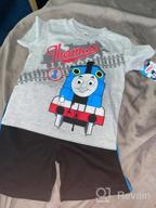 img 1 attached to 🚂 Kids Transport-themed T-Shirt and Breathable Shorts Set for Toddler Boys - Thomas and Friends review by Prince Ruffins