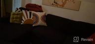 картинка 1 прикреплена к отзыву Merrycolor Boho Abstract Tufted Pillow Covers - Современный стиль середины века для декора кровати, дивана и гостиной - Красочный и привлекательный дизайн - Размер 18X18 - 1PC от Vincent Hurst