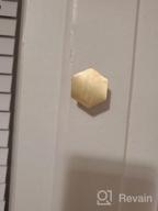 img 1 attached to 8Pcs Solid Brass Hexagon Kitchen Cabinet Knobs Home Office Decoration Hardware Handles And Pulls Wardrobe Knob - RZDEAL 1-1/5 review by Carlos Jass