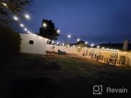 картинка 1 прикреплена к отзыву SUNTHIN Outdoor String Lights, 96-футовые светильники для патио с 32 светодиодными небьющимися лампами для улицы, двора, террасы, крыльца, сада, бистро, кафе, вечеринки от Jason Paige