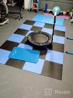 img 1 attached to Gym Flooring Tiles 12/24/48 Pack - Exercise Mats For Home Gym Equipment, Garage Workout Mat Foam Flooring review by Mitchell Watson