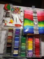 img 1 attached to 364-Pack Embroidery And Friendship Bracelet Floss Kit With 200 Vibrant Colors And Cross Stitch Tools By INSCRAFT - Perfect For Embroidery, Cross Stitching, And Bracelet Stringing review by Greg Muin