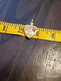 img 6 attached to Heart-Shaped Stainless Steel Pet Cremation Jewelry with Paw Print Memorial Urn Pendant - Perfect for Dogs and Cats