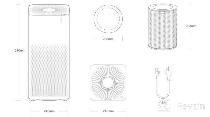 img 3 attached to Xiaomi Mi Air Purifier 2S CN Air Purifier, white review by Czesawa Scise ᠌