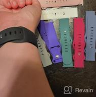 img 1 attached to Soft Waterproof Silicone Sport Strap Replacement Wristbands For Fitbit Versa 2 / Versa / Versa Lite / Versa SE - 8 Pack Bands For Women And Men By EverAct review by Andres Callahan