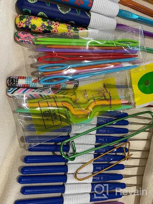 img 1 attached to All-In-One Ergonomic Crochet Hook Kit With 116 Pieces And Storage Bag - Perfect For Beginners And Pros Alike! review by Matt Estrada