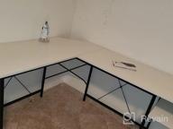 img 1 attached to 66" L Shaped Computer Desk With Storage Shelves | Corner Gaming & Writing Workstation | Modern Wooden Office Desk W/ Wood & Metal Frame - Coleshome review by Los Bizness