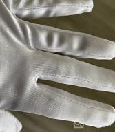 img 1 attached to Long Satin Finger Gloves For Women'S Evening Party - 21 Inch In Black And White review by Andres Mayes