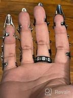 img 1 attached to Adjustable Punk Gothic Claw Knuckle Ring Set - 2-4 Pieces for Women, Men, Girls, Boys, Teens - 💀 Ideal for Halloween Costume, Cosplay, and Parties - Unique Rock Jewelry Gift Accessory with Full Armor and Hinged Joints review by Brian Graham