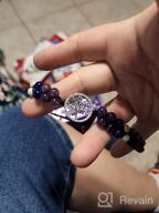 img 1 attached to Unlock Your Inner Balance With Our 7 Chakra Healing Bracelet For Women - Real Stone Beaded Jewelry For Anxiety, Meditation And Yoga review by Melissa Johnson