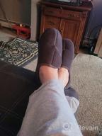 img 1 attached to Comfortable And Therapeutic: LongBay Men'S Memory Foam Diabetic Slippers With Plush Fleece For Arthritis, Edema, And Swollen Feet review by Ali Mitchell