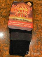 img 1 attached to Heavy Thermal Socks For Women And Men, Thick Insulated Cold Weather Crew Socks 1/2 Pair By RTZAT review by Terry Keown