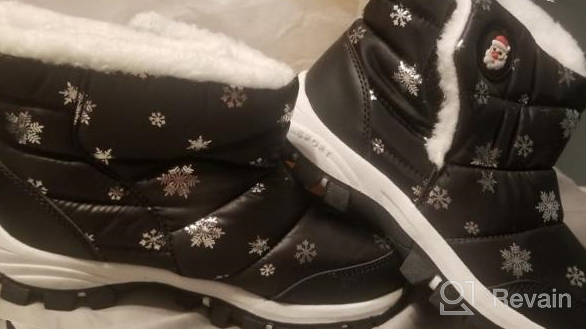 img 1 attached to 👢 Non-Slip Winter Outdoor Boys' Booties - Ideal Toddler Shoes review by Jeremy Levendusky