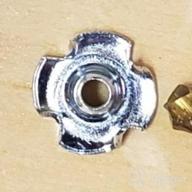 img 1 attached to BinifiMux 100 Pieces M3X6Mm Carbon Steel T-Nuts Zinc Plated 4 Pronged Tee Nut review by Jason Hymon