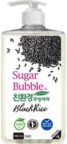img 4 attached to Sugar Bubble Dishwashing liquid Black rice with dispenser, 0.94 L