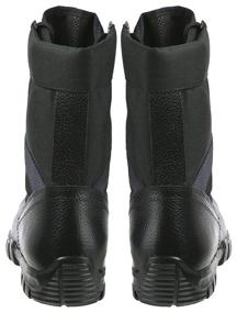 img 1 attached to Boots BUTEX, summer, genuine leather, high, reinforced toe, tread sole, tactical, size 42, black
