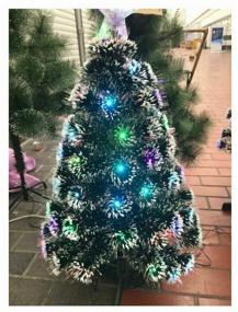 img 3 attached to 🎄 festive 60 cm Christmas tree with artificial lights and dazzling illumination