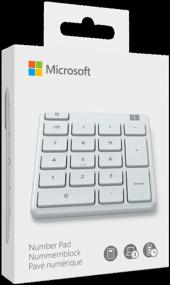 img 2 attached to Microsoft Number Pad Bluetooth Wireless Keyboard Glacial