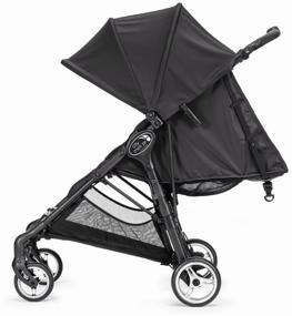 img 4 attached to 👶 Коляска Baby Jogger City Mini Zip: Стильный и компактный черный дизайн