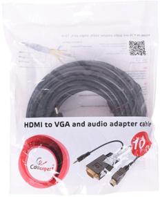 img 3 attached to Splitter Cablexpert HDMI - VGA / mini jack 3.5 mm (A-HDMI-VGA-03-6), 3 m, black