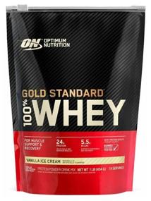 img 1 attached to Optimum Nutrition 100% Whey Gold Standard Protein, 454g, Vanilla Ice Cream