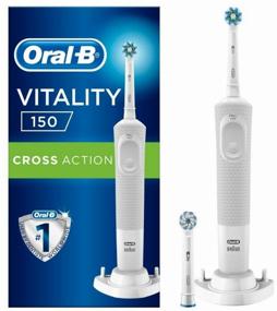 img 1 attached to 🦷 Oral-B Vitality 150 CrossAction Electric Toothbrush: Superior Cleaning in White