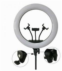 img 3 attached to Ring selfie lamp 45 cm LED Soft Ring Light RL-18 with remote control, carrying bag and tripod