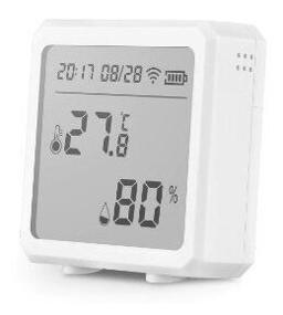 img 1 attached to Tuya - Wi-Fi temperature and humidity sensor with LCD display, clock and date