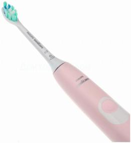 img 3 attached to 🎉 Enhanced Oral Care: Philips Sonicare ProtectiveClean 4300 HX6806/04 Sonic Toothbrush - Lovely Pale Pink Shade