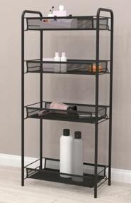 img 2 attached to Bookcase "Ladya 24", storage rack, 4 shelves, 44x25x96, black