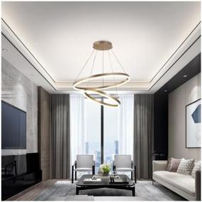 img 3 attached to LED chandelier Natali Kovaltseva LED LAMPS 81299, 140 W, fixture color: gold, shade color: white