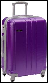 img 3 attached to 🧳 Tevin L Purple Suitcase