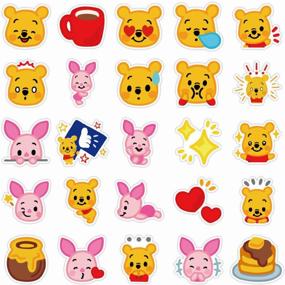 img 3 attached to Set of stickers "Winnie the Pooh" 50pcs / "Vinnie The Pooh" / Self-adhesive stickers